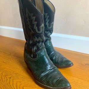 Green Alligator Men’s Cowboy Boots